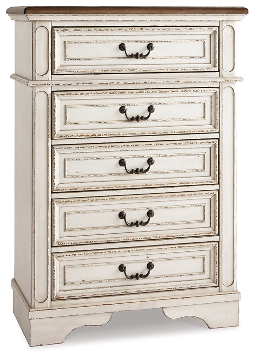 Realyn Full Panel Bed with Mirrored Dresser and Chest at Towne & Country Furniture (AL) furniture, home furniture, home decor, sofa, bedding