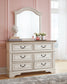 Realyn Full Panel Bed with Mirrored Dresser at Towne & Country Furniture (AL) furniture, home furniture, home decor, sofa, bedding