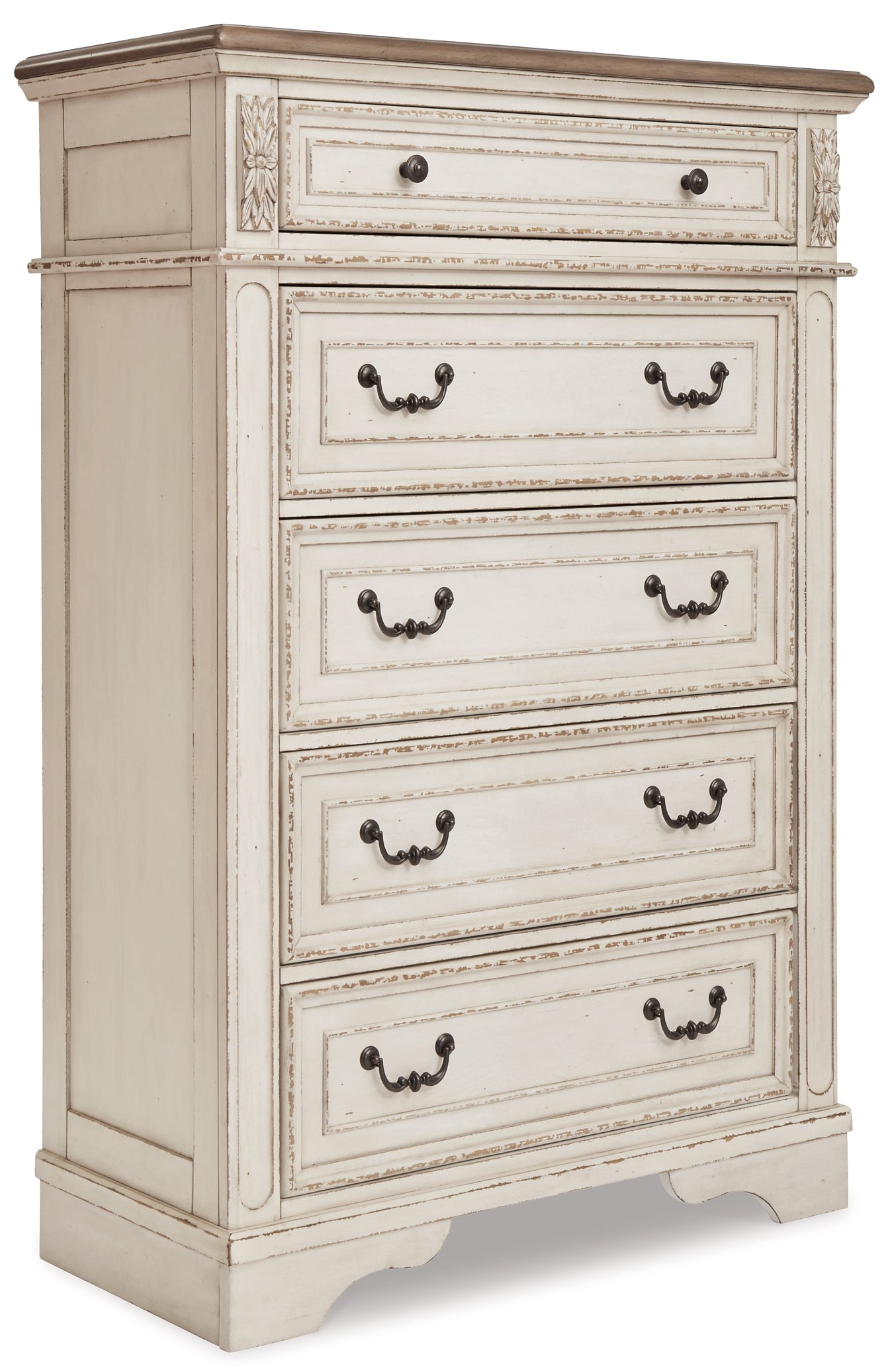 Realyn King Upholstered Bed with Mirrored Dresser and Chest at Towne & Country Furniture (AL) furniture, home furniture, home decor, sofa, bedding