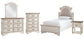 Realyn Twin Panel Bed with Mirrored Dresser, Chest and Nightstand at Towne & Country Furniture (AL) furniture, home furniture, home decor, sofa, bedding