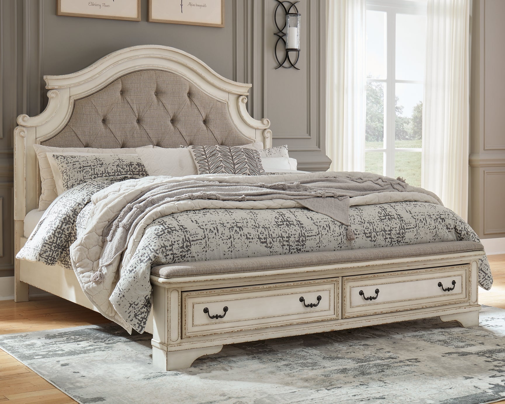 Realyn  Upholstered Bed at Towne & Country Furniture (AL) furniture, home furniture, home decor, sofa, bedding