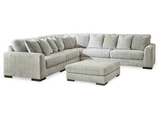 Regent Park 5-Piece Sectional with Ottoman at Towne & Country Furniture (AL) furniture, home furniture, home decor, sofa, bedding