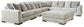 Regent Park 6-Piece Sectional with Ottoman at Towne & Country Furniture (AL) furniture, home furniture, home decor, sofa, bedding