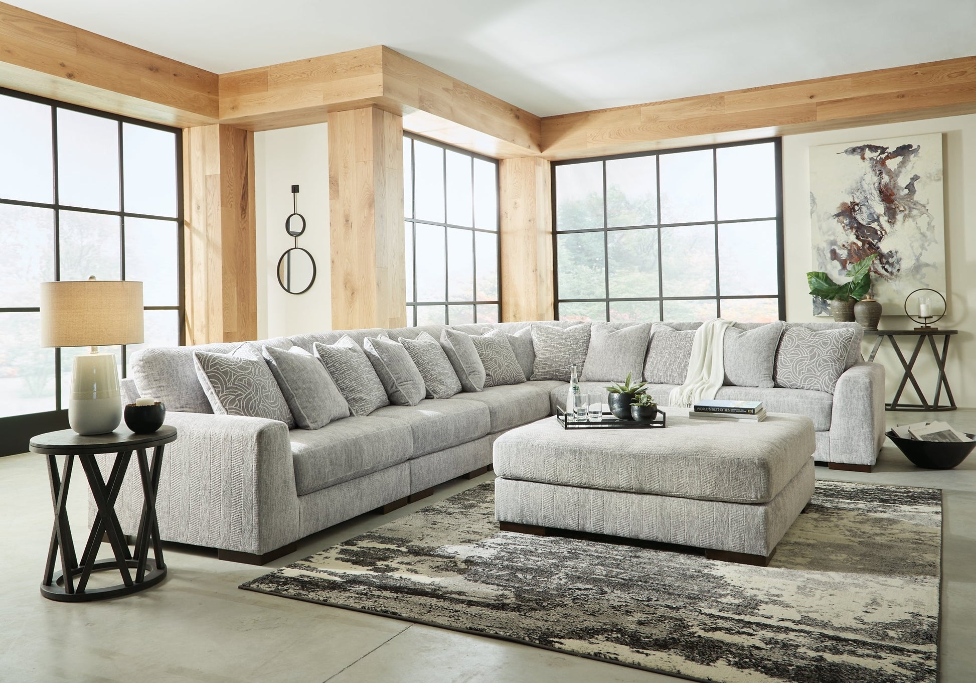 Regent Park 6-Piece Sectional with Ottoman at Towne & Country Furniture (AL) furniture, home furniture, home decor, sofa, bedding