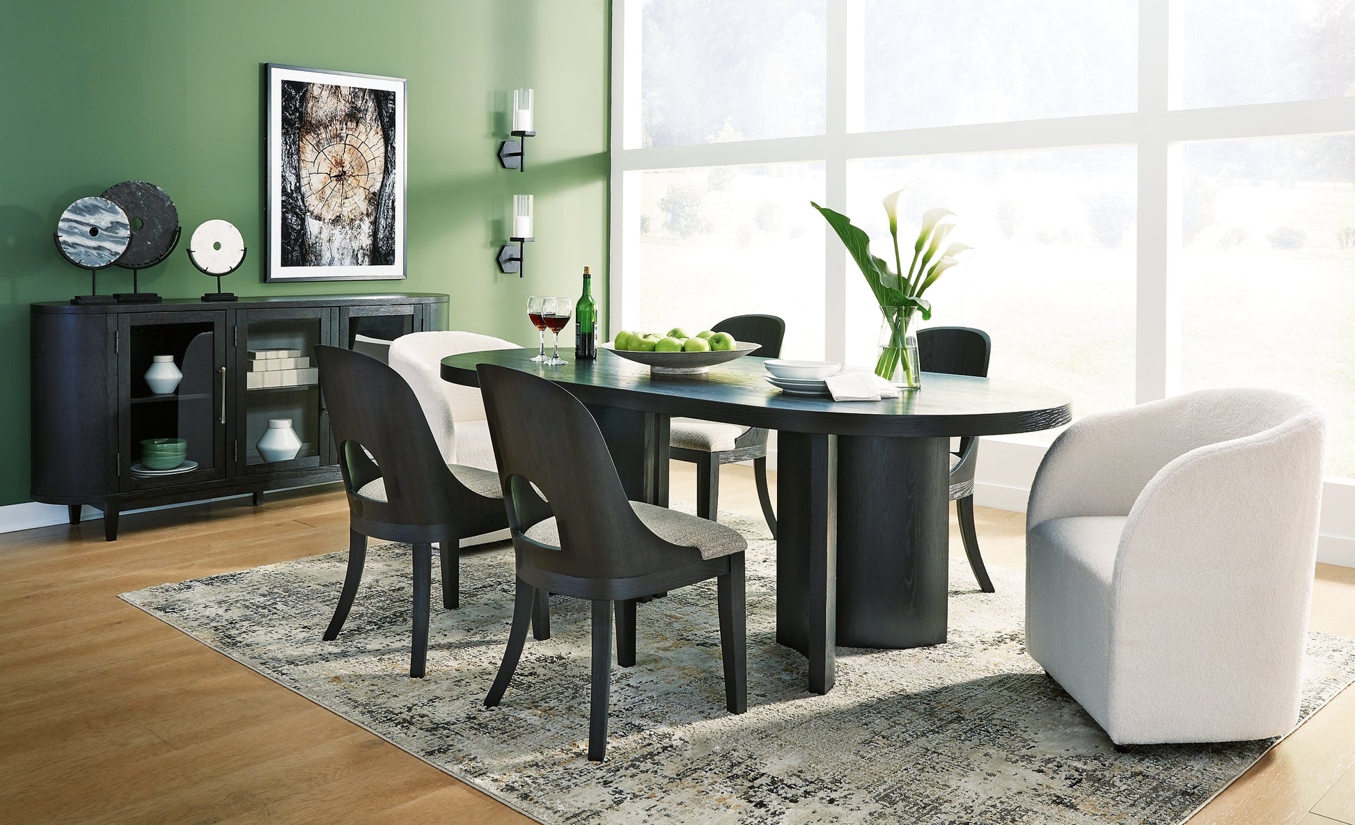 Rowanbeck Dining Table and 6 Chairs at Towne & Country Furniture (AL) furniture, home furniture, home decor, sofa, bedding