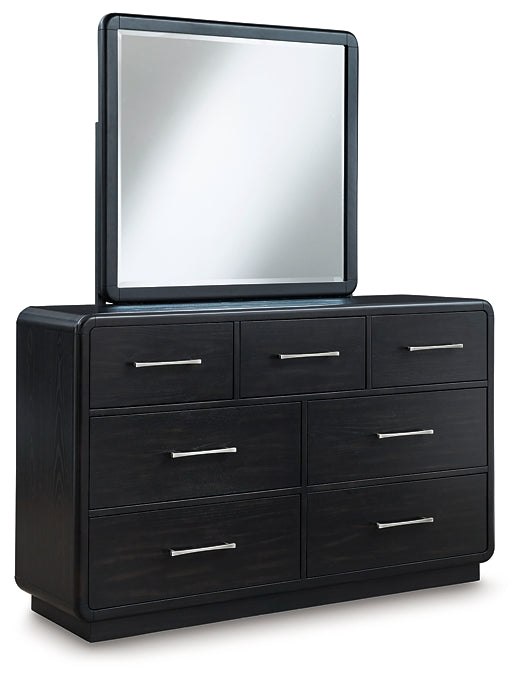 Rowanbeck Dresser and Mirror at Towne & Country Furniture (AL) furniture, home furniture, home decor, sofa, bedding