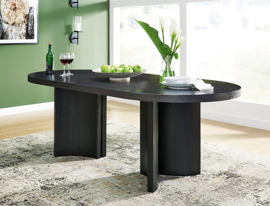 Rowanbeck Oval Dining Room Table at Towne & Country Furniture (AL) furniture, home furniture, home decor, sofa, bedding