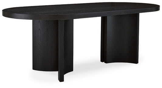Rowanbeck Oval Dining Room Table at Towne & Country Furniture (AL) furniture, home furniture, home decor, sofa, bedding
