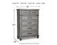 Russelyn Five Drawer Chest at Towne & Country Furniture (AL) furniture, home furniture, home decor, sofa, bedding