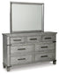 Russelyn King Storage Bed with Mirrored Dresser at Towne & Country Furniture (AL) furniture, home furniture, home decor, sofa, bedding