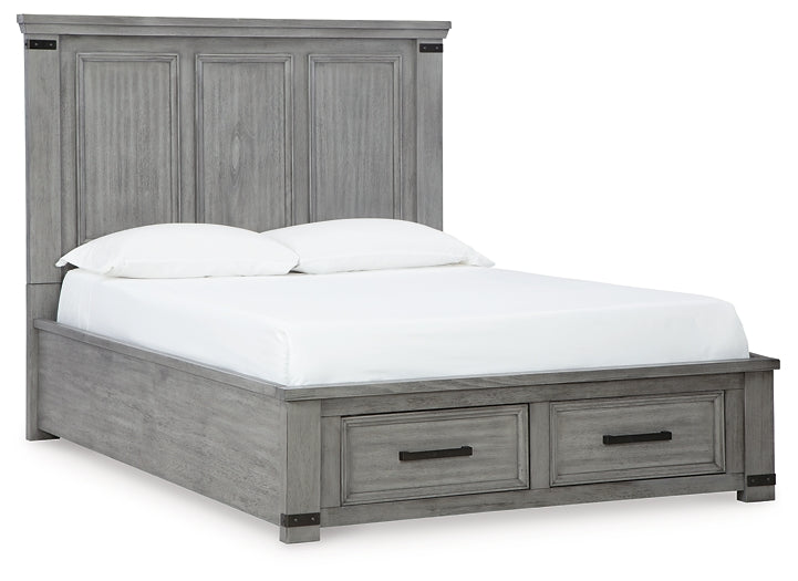 Russelyn Queen Storage Bed with Mirrored Dresser, Chest and 2 Nightstands at Towne & Country Furniture (AL) furniture, home furniture, home decor, sofa, bedding