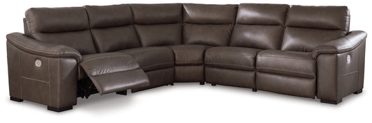 Salvatore 5-Piece Power Reclining Sectional at Towne & Country Furniture (AL) furniture, home furniture, home decor, sofa, bedding