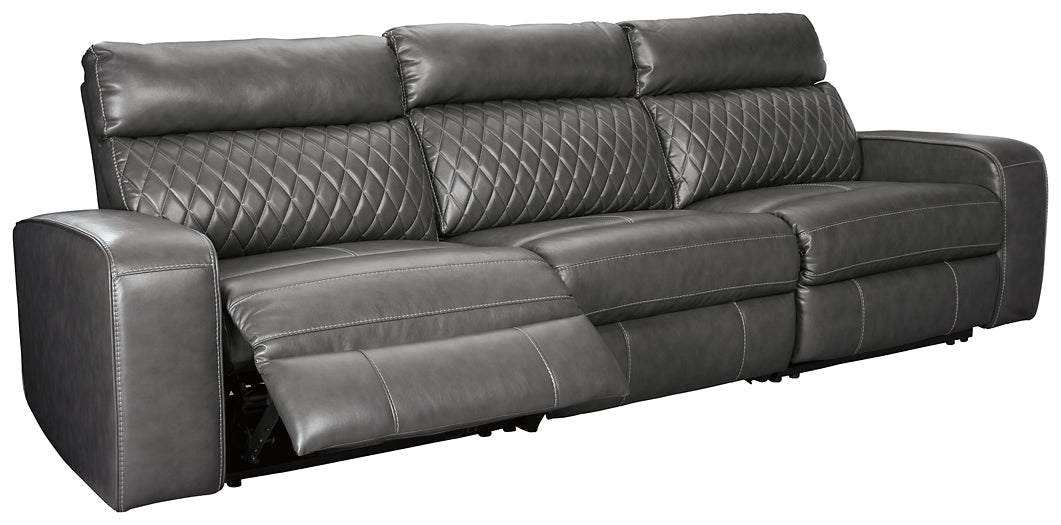 Samperstone 3-Piece Power Reclining Sectional at Towne & Country Furniture (AL) furniture, home furniture, home decor, sofa, bedding