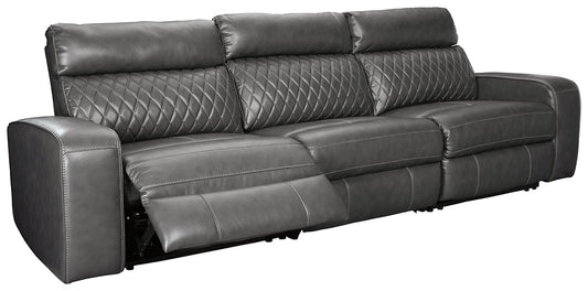 Samperstone 3-Piece Power Reclining Sectional at Towne & Country Furniture (AL) furniture, home furniture, home decor, sofa, bedding