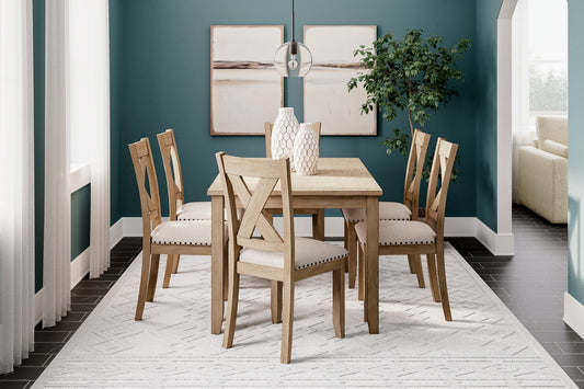 Sanbriar RECT DRM Table Set (7/CN) at Towne & Country Furniture (AL) furniture, home furniture, home decor, sofa, bedding