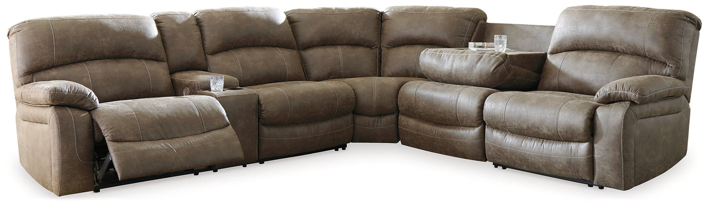 Segburg 4-Piece Power Reclining Sectional at Towne & Country Furniture (AL) furniture, home furniture, home decor, sofa, bedding