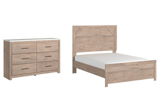 Senniberg Full Panel Bed with Dresser at Towne & Country Furniture (AL) furniture, home furniture, home decor, sofa, bedding