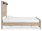 Senniberg King Panel Bed with Mirrored Dresser at Towne & Country Furniture (AL) furniture, home furniture, home decor, sofa, bedding