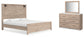 Senniberg King Panel Bed with Mirrored Dresser at Towne & Country Furniture (AL) furniture, home furniture, home decor, sofa, bedding