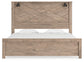 Senniberg King Panel Bed with Mirrored Dresser at Towne & Country Furniture (AL) furniture, home furniture, home decor, sofa, bedding