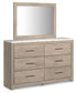 Senniberg Queen Panel Bed with Mirrored Dresser, Chest and Nightstand at Towne & Country Furniture (AL) furniture, home furniture, home decor, sofa, bedding