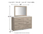 Senniberg Queen Panel Bed with Mirrored Dresser at Towne & Country Furniture (AL) furniture, home furniture, home decor, sofa, bedding