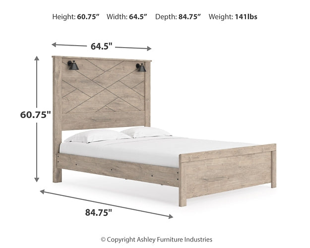 Senniberg Queen Panel Bed with Mirrored Dresser at Towne & Country Furniture (AL) furniture, home furniture, home decor, sofa, bedding