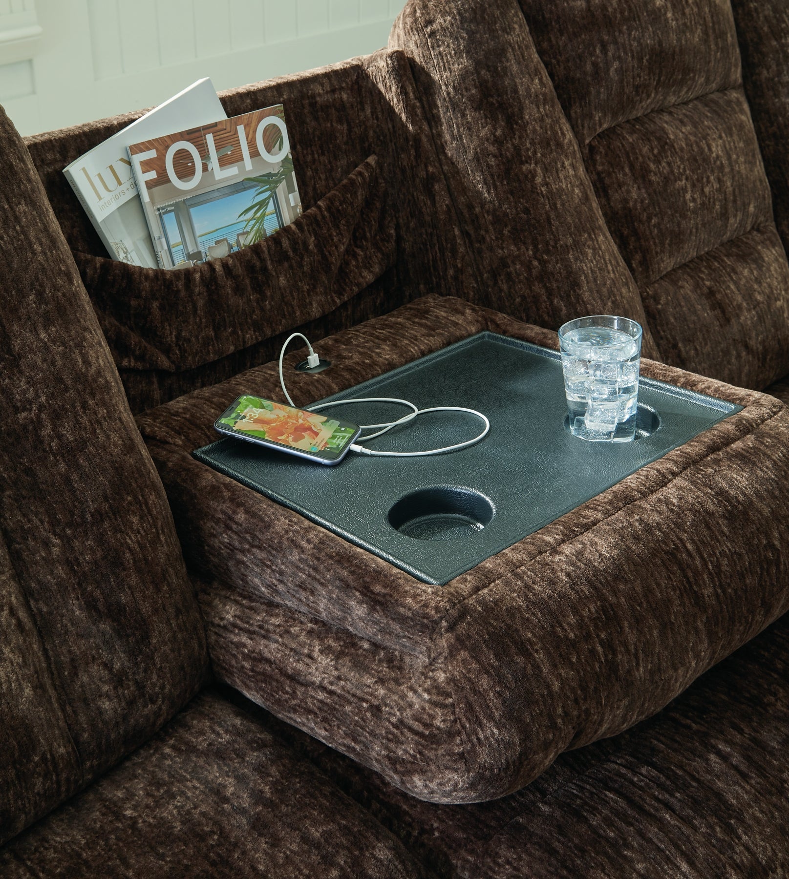 Soundwave REC Sofa w/Drop Down Table at Towne & Country Furniture (AL) furniture, home furniture, home decor, sofa, bedding