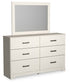 Stelsie Full Panel Bed with Mirrored Dresser and Nightstand at Towne & Country Furniture (AL) furniture, home furniture, home decor, sofa, bedding
