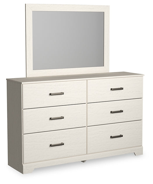 Stelsie Full Panel Bed with Mirrored Dresser at Towne & Country Furniture (AL) furniture, home furniture, home decor, sofa, bedding