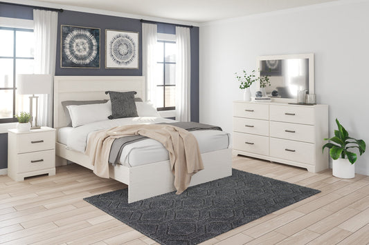 Stelsie Queen Panel Bed with Mirrored Dresser and Nightstand at Towne & Country Furniture (AL) furniture, home furniture, home decor, sofa, bedding