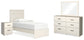 Stelsie Twin Panel Bed with Mirrored Dresser and 2 Nightstands at Towne & Country Furniture (AL) furniture, home furniture, home decor, sofa, bedding