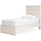 Stelsie Twin Panel Bed with Mirrored Dresser at Towne & Country Furniture (AL) furniture, home furniture, home decor, sofa, bedding