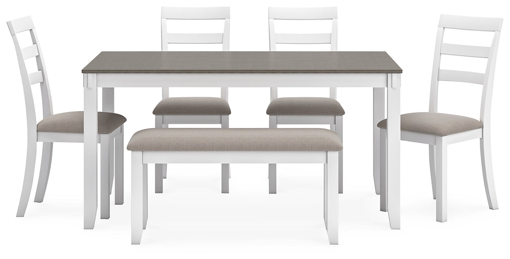 Stonehollow RECT DRM Table Set (6/CN) at Towne & Country Furniture (AL) furniture, home furniture, home decor, sofa, bedding