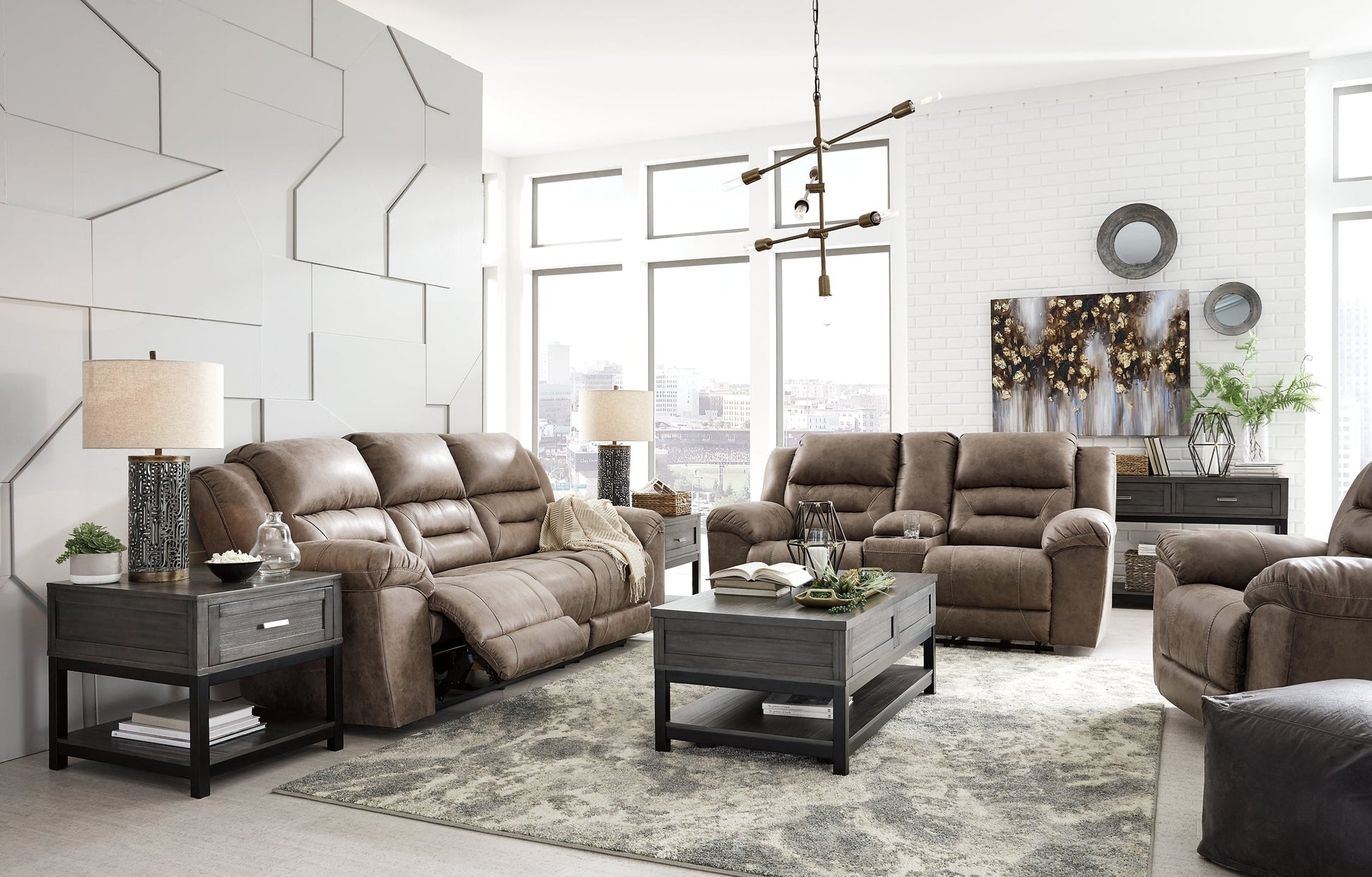 Stoneland Sofa, Loveseat and Recliner at Towne & Country Furniture (AL) furniture, home furniture, home decor, sofa, bedding