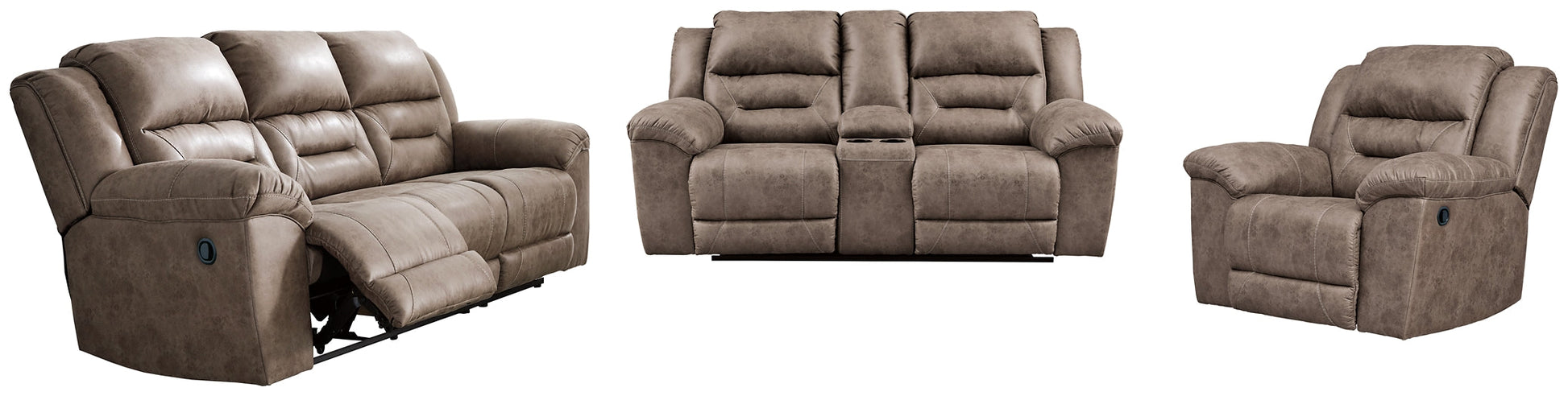 Stoneland Sofa, Loveseat and Recliner at Towne & Country Furniture (AL) furniture, home furniture, home decor, sofa, bedding