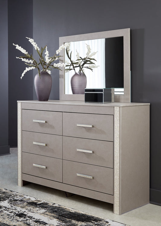 Surancha Dresser and Mirror at Towne & Country Furniture (AL) furniture, home furniture, home decor, sofa, bedding