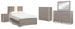 Surancha Full Panel Bed with Mirrored Dresser, Chest and Nightstand at Towne & Country Furniture (AL) furniture, home furniture, home decor, sofa, bedding