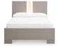Surancha Full Panel Bed with Mirrored Dresser, Chest and Nightstand at Towne & Country Furniture (AL) furniture, home furniture, home decor, sofa, bedding