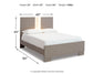 Surancha Full Panel Bed with Mirrored Dresser at Towne & Country Furniture (AL) furniture, home furniture, home decor, sofa, bedding