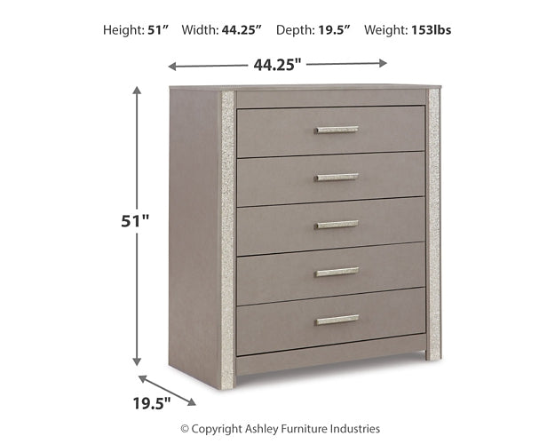 Surancha Queen/Full Panel Headboard with Mirrored Dresser and Chest at Towne & Country Furniture (AL) furniture, home furniture, home decor, sofa, bedding