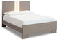 Surancha Queen Panel Bed with Mirrored Dresser and Chest at Towne & Country Furniture (AL) furniture, home furniture, home decor, sofa, bedding