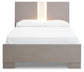 Surancha Queen Panel Bed with Mirrored Dresser and Chest at Towne & Country Furniture (AL) furniture, home furniture, home decor, sofa, bedding