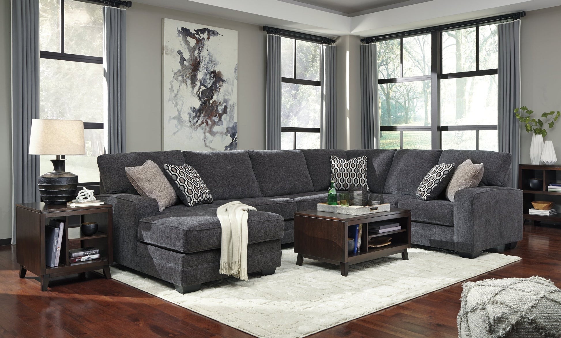 Tracling 3-Piece Sectional with Chaise at Towne & Country Furniture (AL) furniture, home furniture, home decor, sofa, bedding