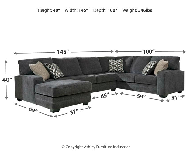 Tracling 3-Piece Sectional with Chaise at Towne & Country Furniture (AL) furniture, home furniture, home decor, sofa, bedding