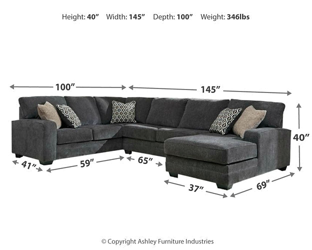 Tracling 3-Piece Sectional with Ottoman at Towne & Country Furniture (AL) furniture, home furniture, home decor, sofa, bedding