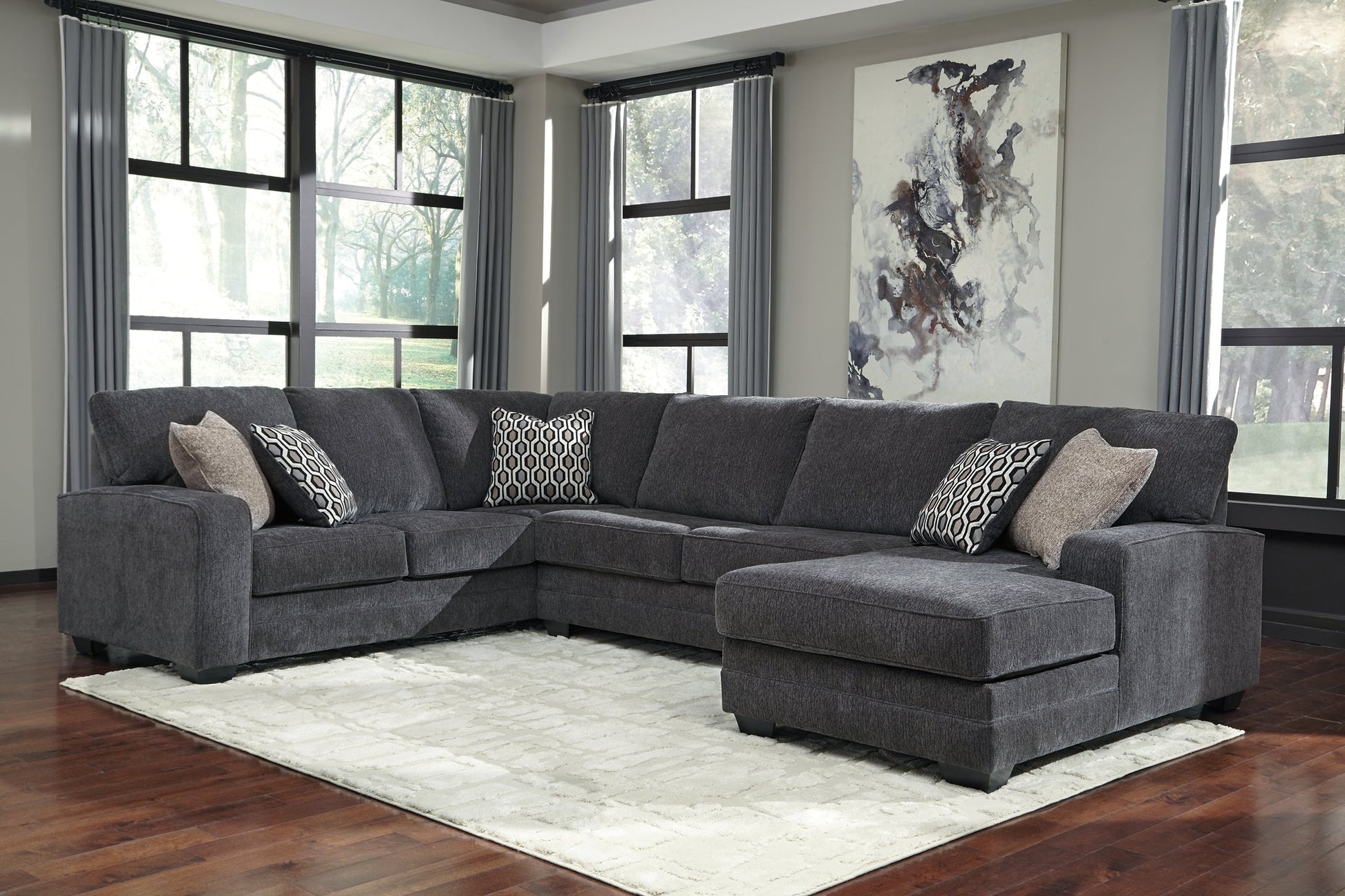 Tracling 3-Piece Sectional with Ottoman at Towne & Country Furniture (AL) furniture, home furniture, home decor, sofa, bedding