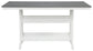 Transville RECT COUNTER TABLE W/UMB OPT at Towne & Country Furniture (AL) furniture, home furniture, home decor, sofa, bedding