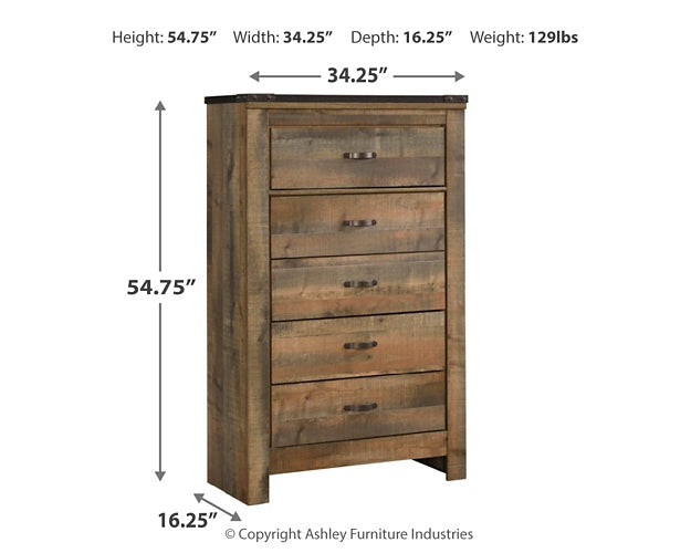 Trinell Five Drawer Chest at Towne & Country Furniture (AL) furniture, home furniture, home decor, sofa, bedding