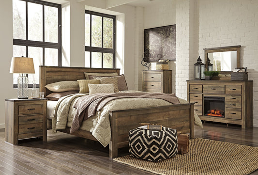 Trinell King Panel Bed with Dresser and Chest at Towne & Country Furniture (AL) furniture, home furniture, home decor, sofa, bedding